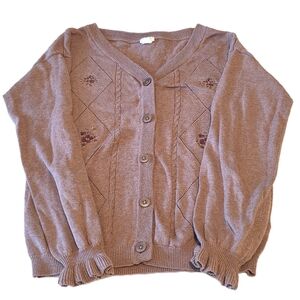 SOLD Jamie Kay Cardigan Sweater Harlow Cardigan - Dusty Wood 10YR